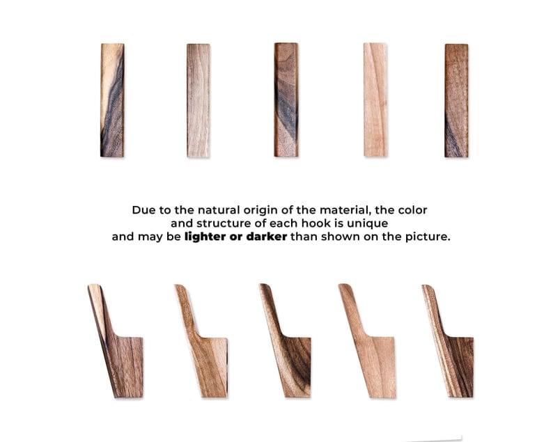 Handcrafted Wooden Wall Hook Minimalist Entryway & Home Decor